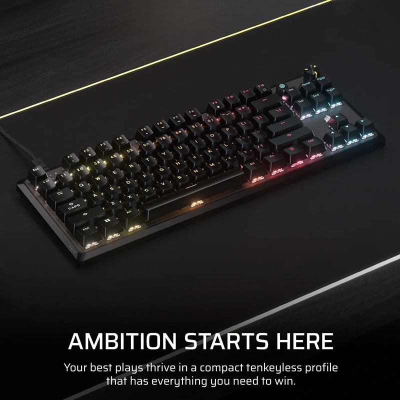 Bàn phím cơ Corsair K70 Core TKL RGB (Corsair MLX Sw) CH-911911E-NA
