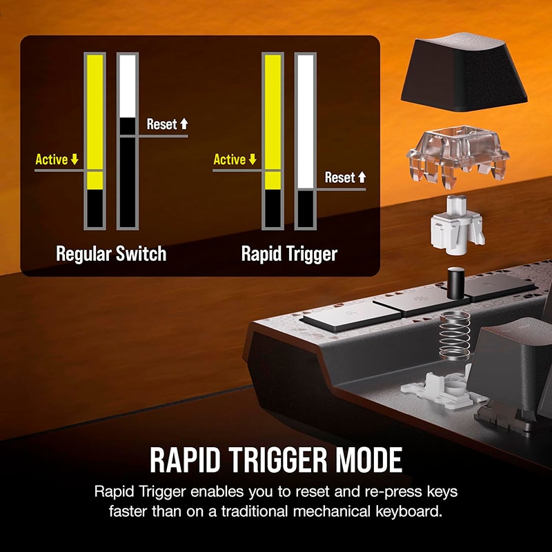 Bàn phím cơ Corsair K70 MAX RGB MGX Sw CH-910961G-NA