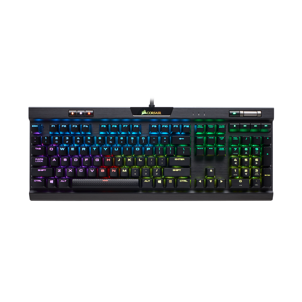 Bàn phím cơ Corsair K70 MK.2 BLK RGB MX RED/MX BLUE/MX BROWN/MX SILENT