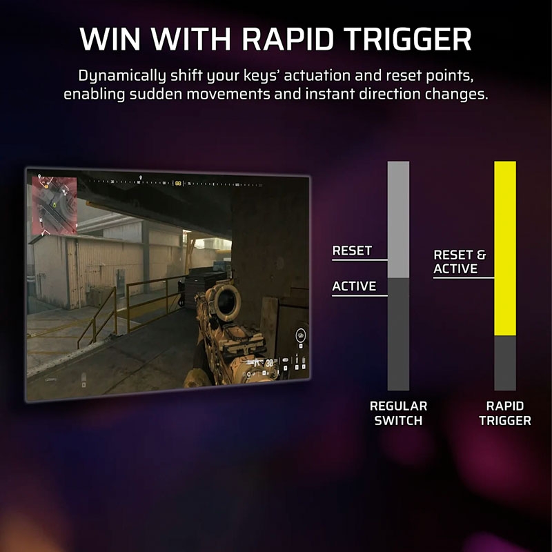 Bàn phím cơ Corsair Makr Pro 75 HE RGB Hotswap SOCD (Corsair MGX Sw)