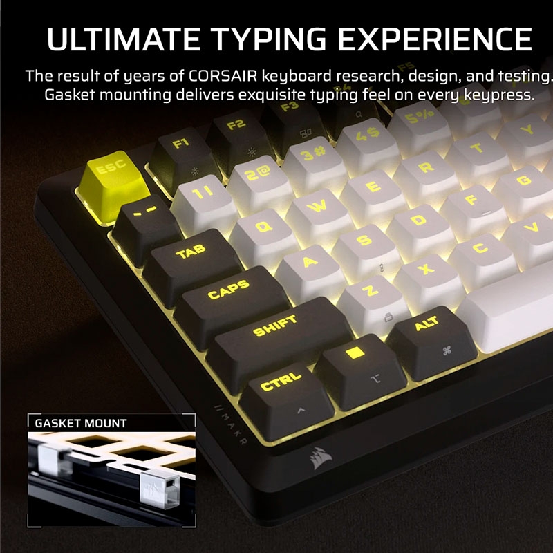 Bàn phím cơ Corsair Makr Pro 75 HE RGB Hotswap SOCD (Corsair MGX Sw)