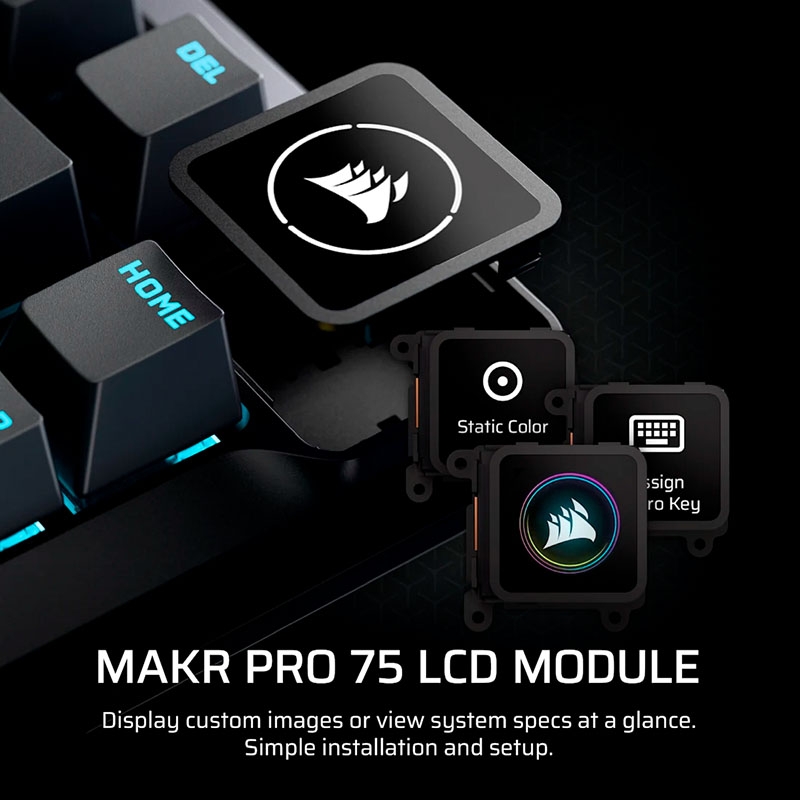 Bàn phím cơ Corsair Makr Pro 75 HE RGB Hotswap SOCD (Corsair MGX Sw)