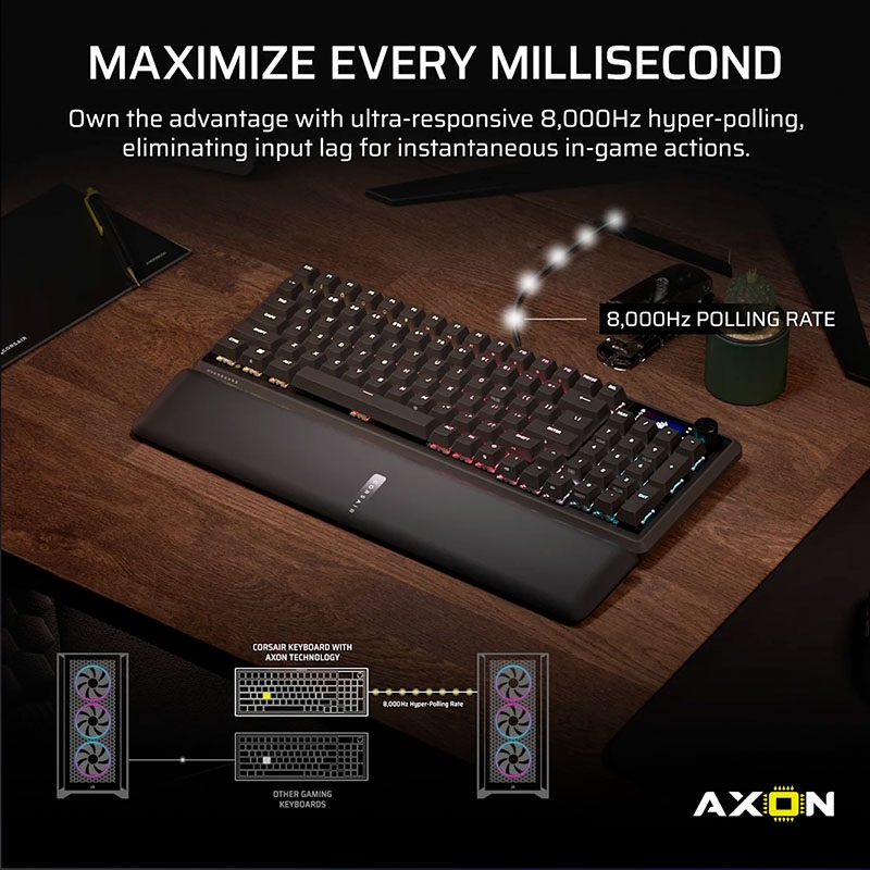 Bàn phím cơ Corsair Vanguard 96 RGB Hotswap SOCD (Corsair MLX Sw)