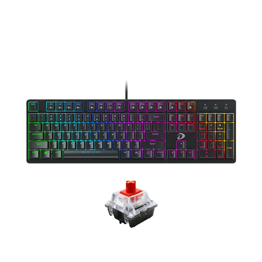 Bàn phím cơ Dareu EK1280 Black RGB D Switch Red / Blue / Brown