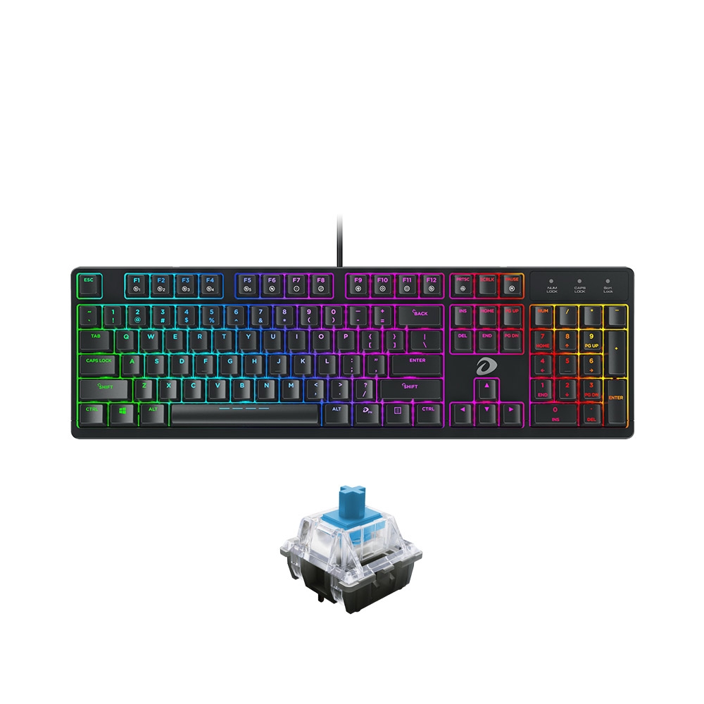 Bàn phím cơ Dareu EK1280 Black RGB D Switch Red / Blue / Brown