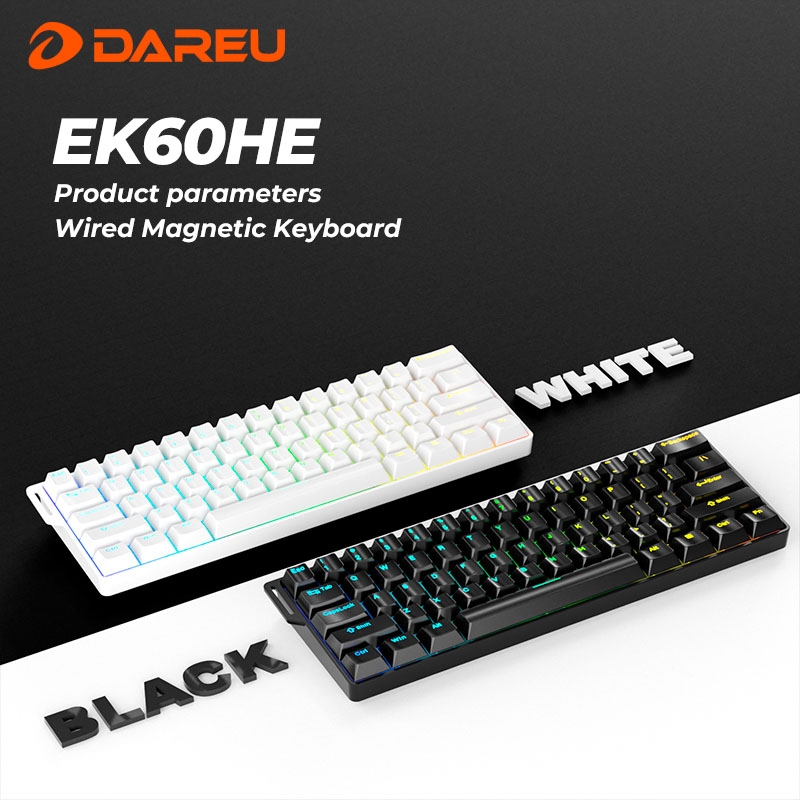 Bàn phím cơ Dareu EK60 HE RGB Hotswap 8K Rapid Trigger (Dareu Magnetic Sw)