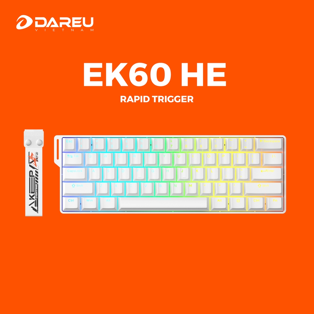 Bàn phím cơ Dareu EK60 HE RGB Hotswap 8K Rapid Trigger (Dareu Magnetic Sw)