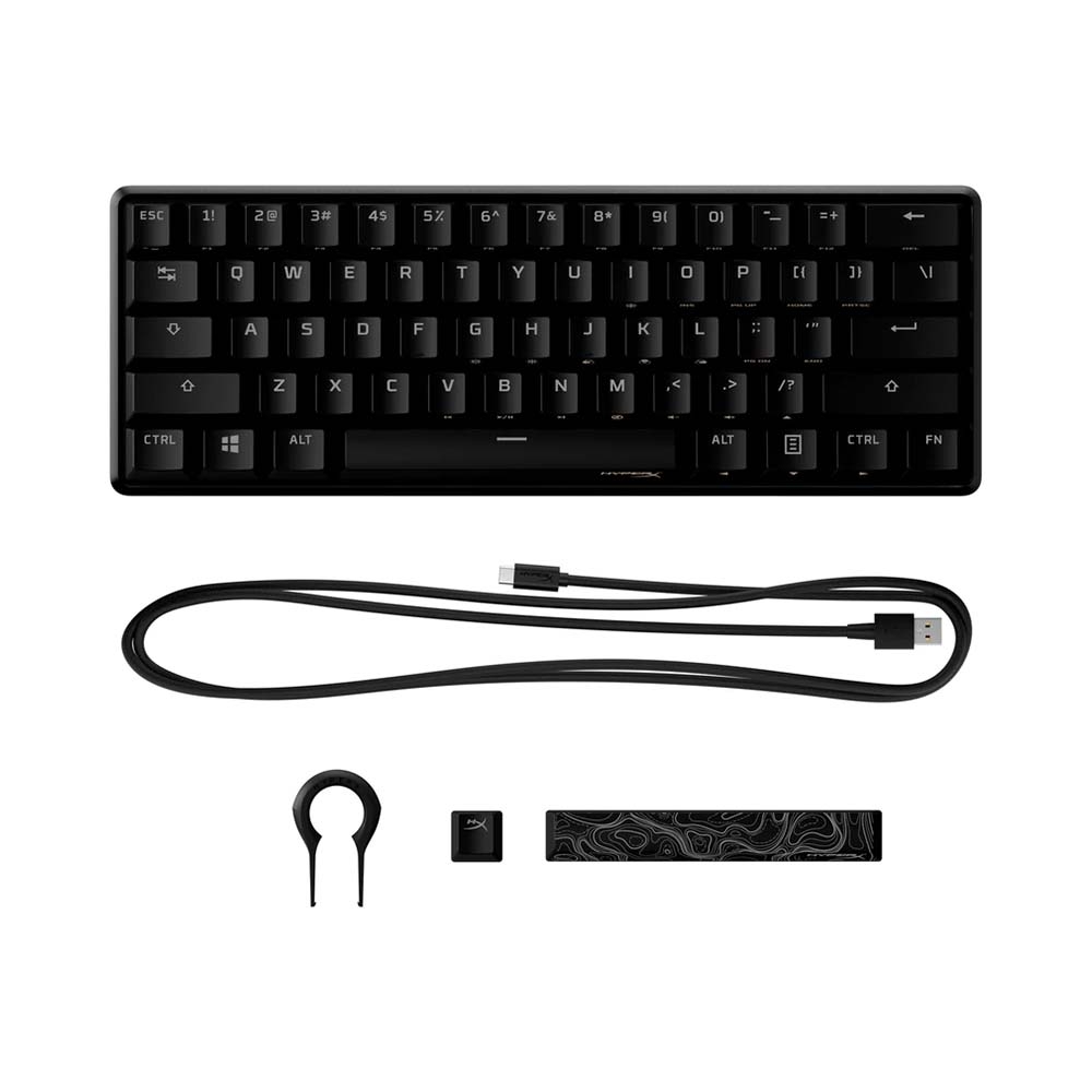 Bàn phím cơ HyperX Alloy Origins 60 Black HyperX Red 4P5N4AA