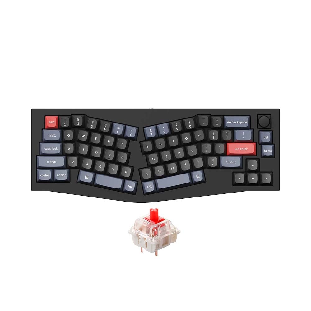 Bàn phím cơ Keychron Q8 Full Assembled Knob Dark Black Gateron G Pro Red Q8-M1Z