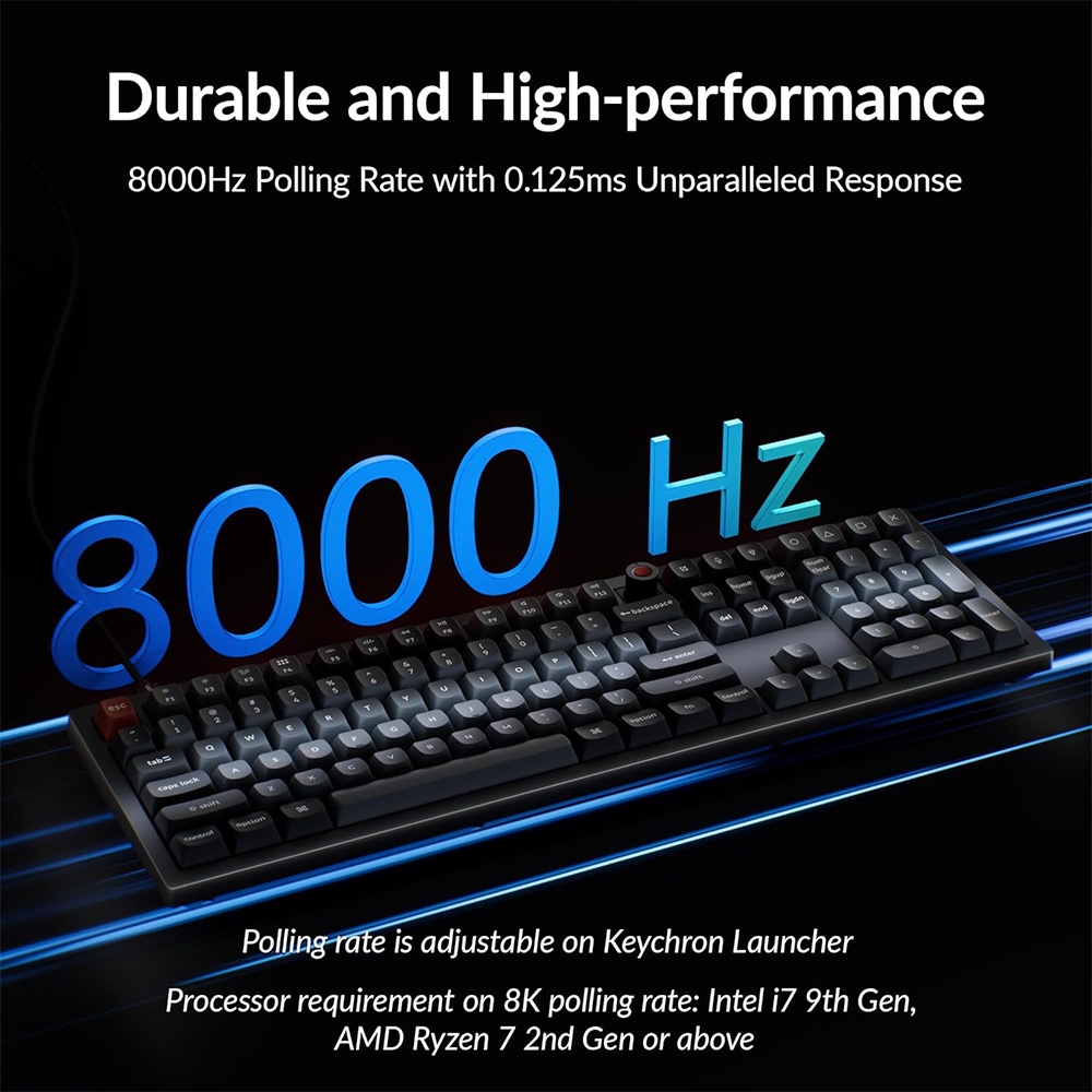 Bàn phím cơ Keychron V6 8K QMK RGB Hotswap (Keychron Sw)