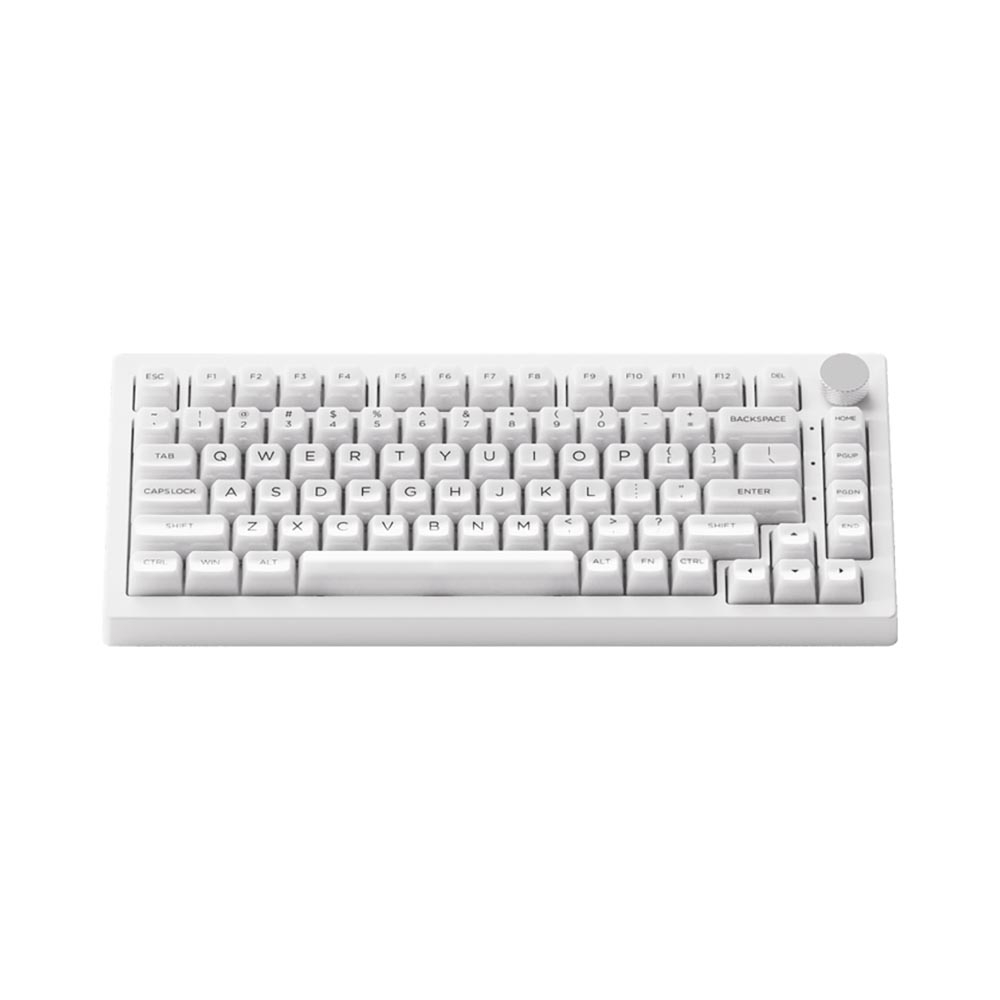 Bàn phím cơ không dây AKKO 5075B Plus White Transparent ASA RGB Hotswap (AKKO Sw)