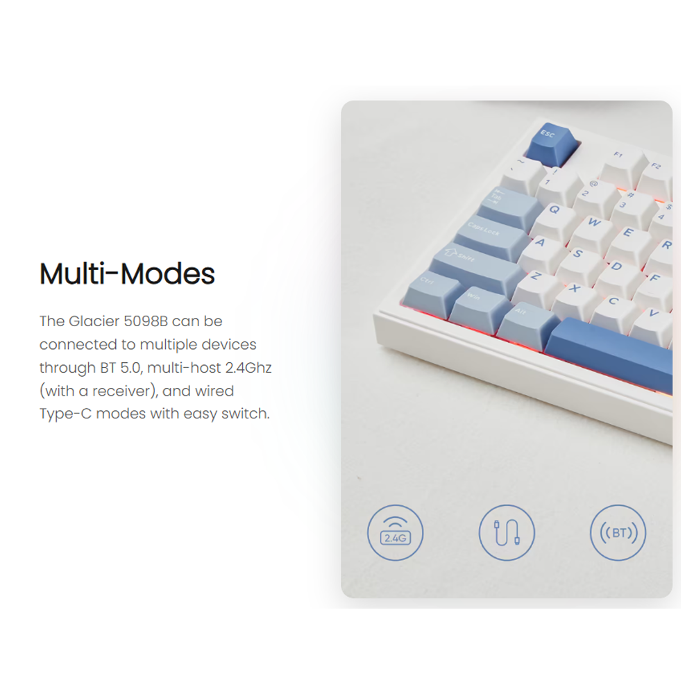 Bàn phím cơ không dây AKKO 5098B LCD Screen RGB Hotswap (AKKO Sw)