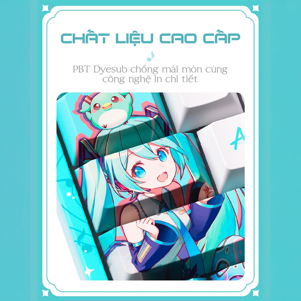 Bàn phím cơ không dây AKKO 5108B Plus Hatsune Miku RGB Hotswap (AKKO Sw)