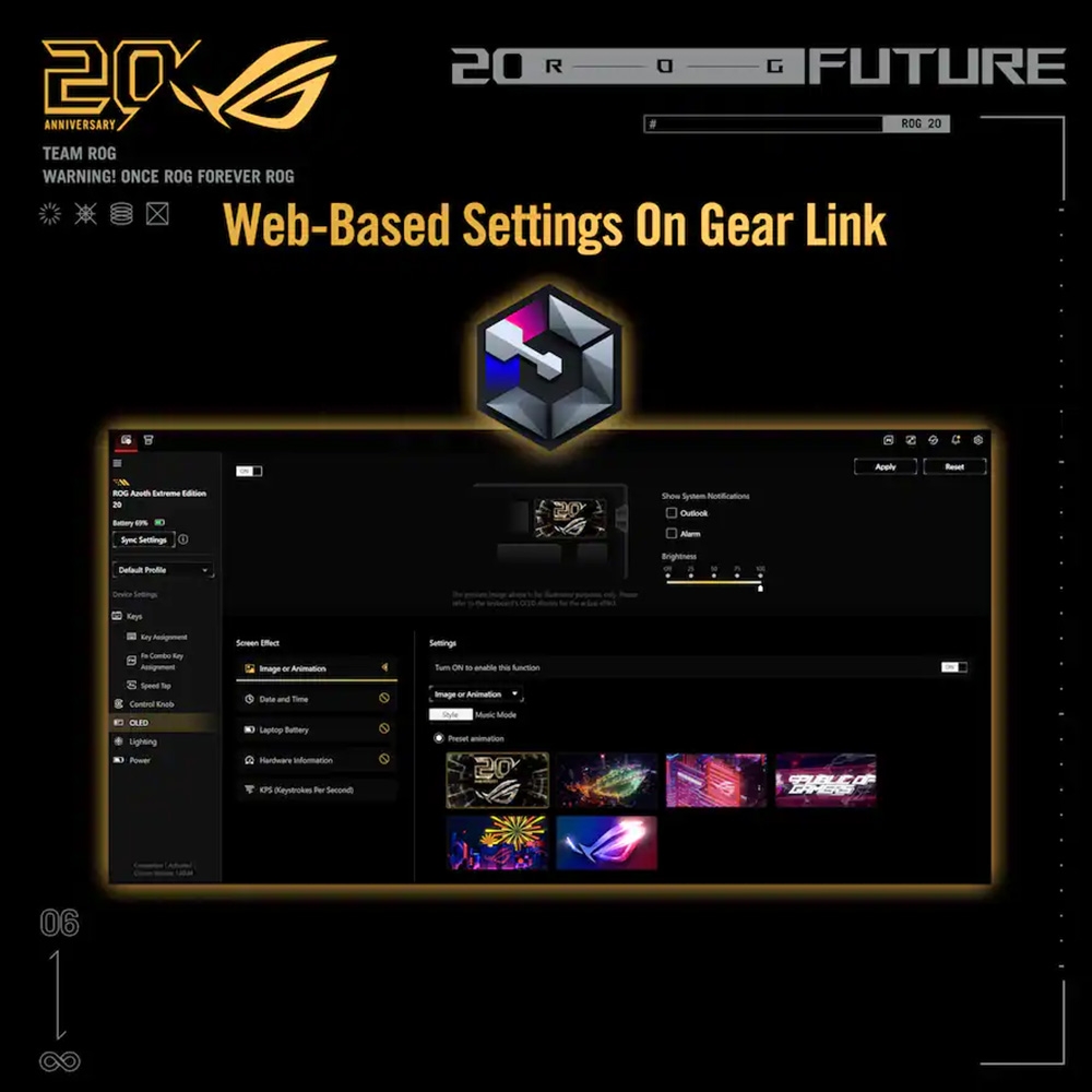 Bàn phím cơ không dây ASUS Azoth Extreme Edition 20 (ROG NX Sw)