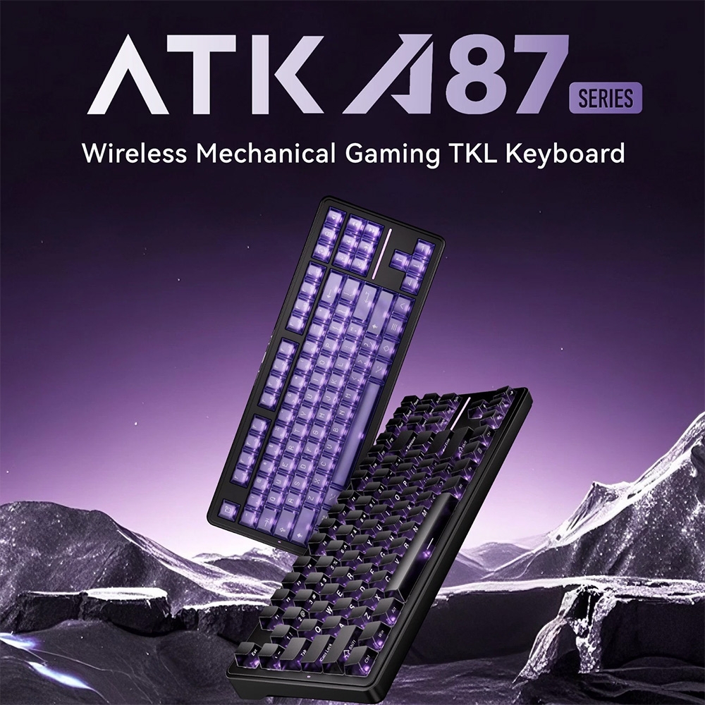 Bàn phím cơ không dây ATK A87 Pro RGB Hotswap