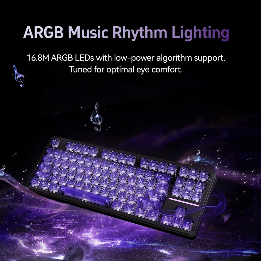 Bàn phím cơ không dây ATK A87 Pro RGB Hotswap