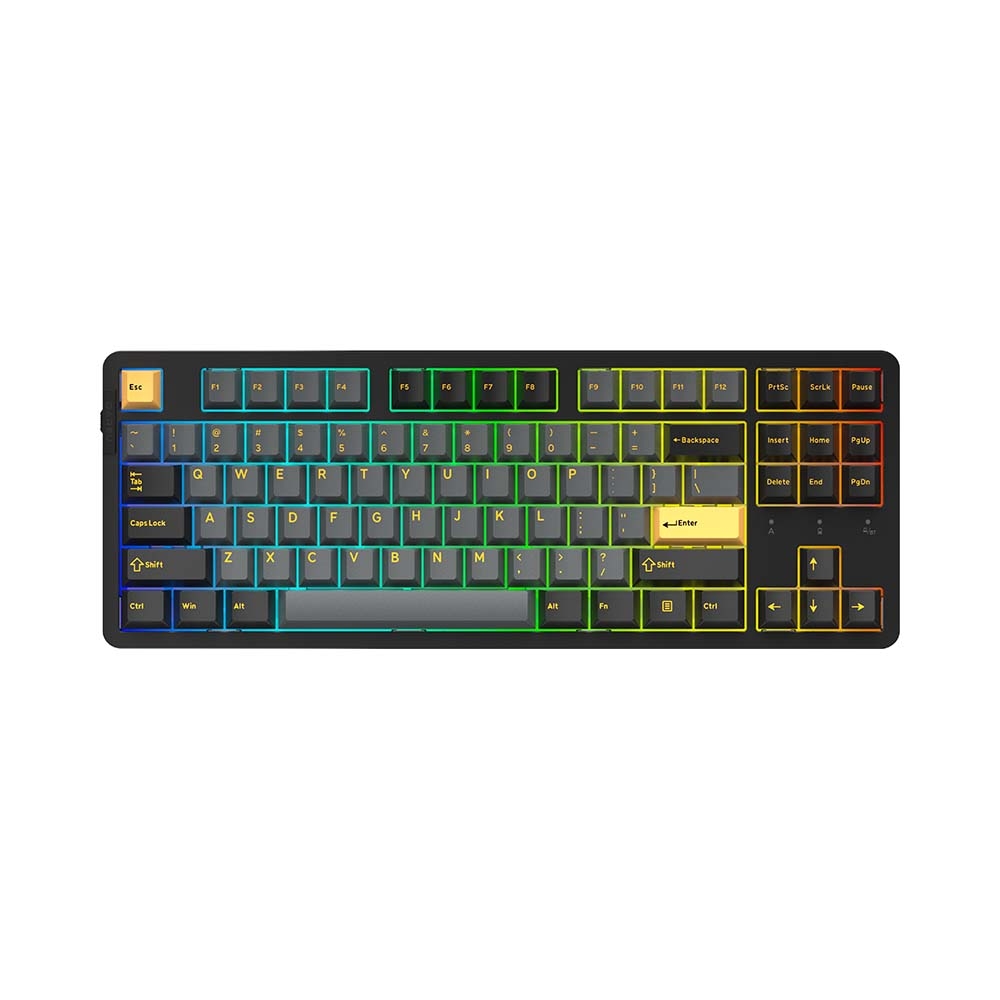 Bàn phím cơ không dây Dareu EK87 Pro Triple Mode Black Golden (Dareu Sw)