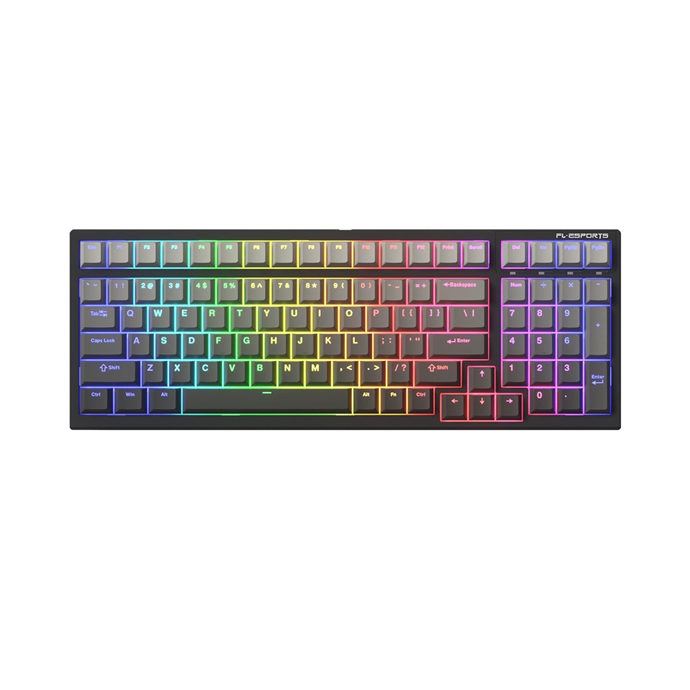 Bàn phím cơ không dây FL-Esports FL100 CPM Gradient Ink 3 Mode Led RGB HotSwap Kailh Box Red Switch