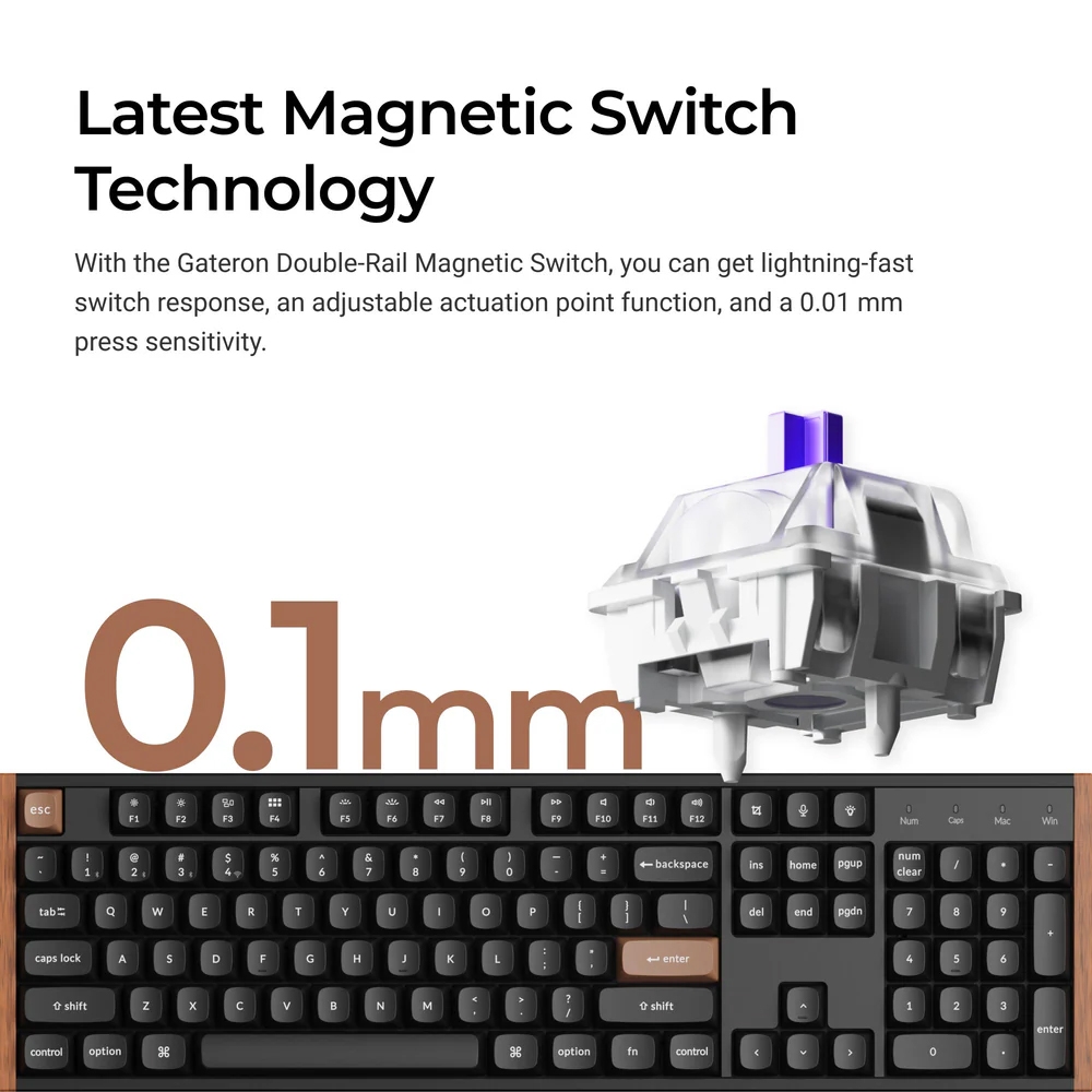 Bàn phím cơ không dây Keychron K10 HE Special Edition RGB Hotswap Aluminum (Magnetic Sw)