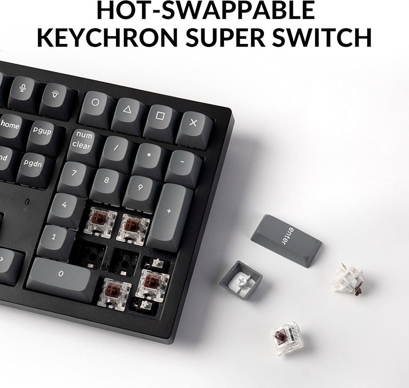 Bàn phím cơ không dây Keychron K10 Max QMK RGB Hotswap (Keychron Sw)
