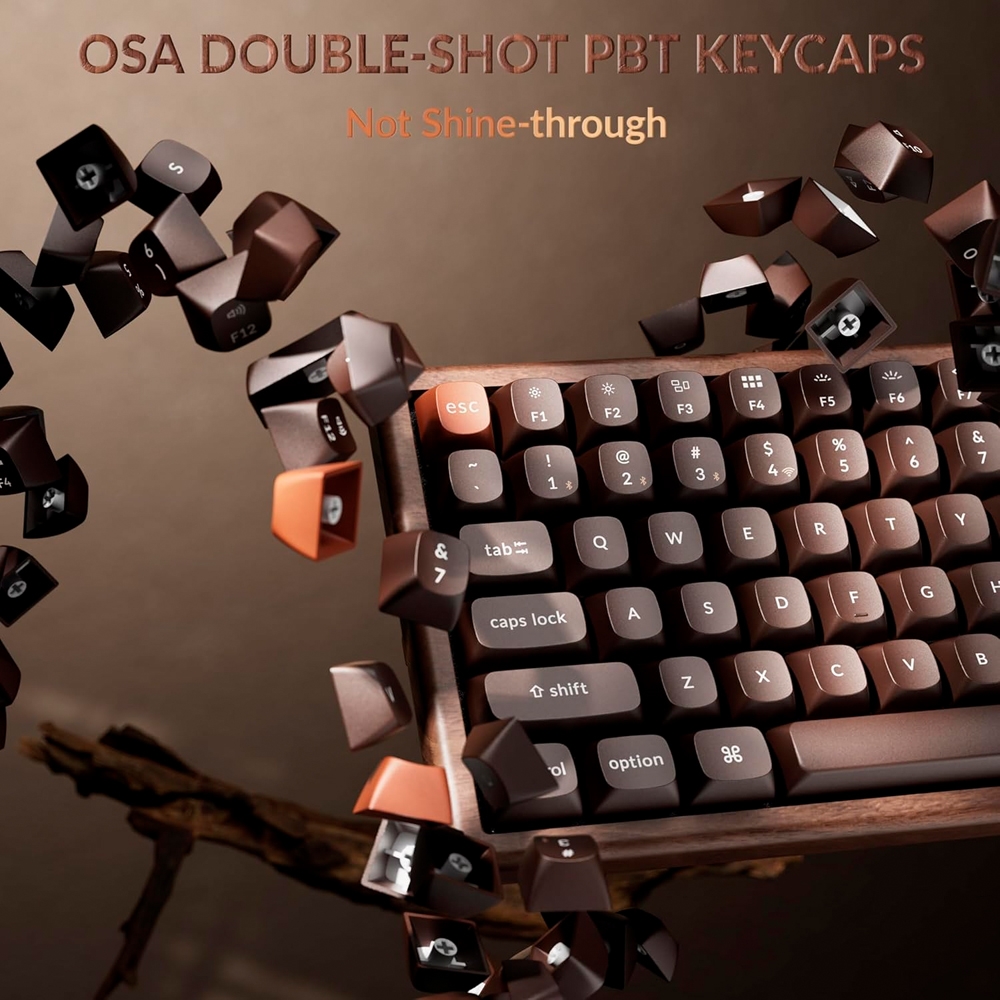 Bàn phím cơ không dây Keychron K2 HE All-Wood Special Edition RGB Hotswap Aluminum (Magnetic Sw)