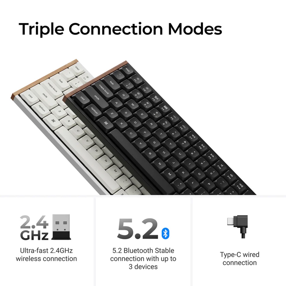 Bàn phím cơ không dây Keychron K3 Ultra 8K ZMK RGB Hotswap (Keychron SW)