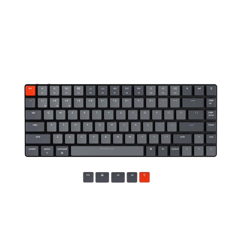 Bàn phím cơ không dây Keychron K3V2 Aluminum White Led Gateron Switch Low Profile Red / Blue / Brown