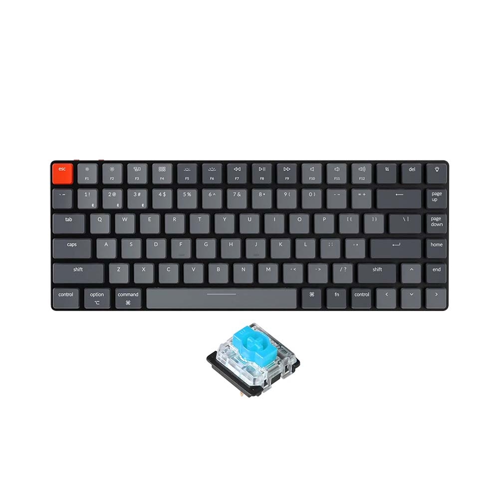 Bàn phím cơ không dây Keychron K3V2 Aluminum White Led Gateron Switch Low Profile Red / Blue / Brown