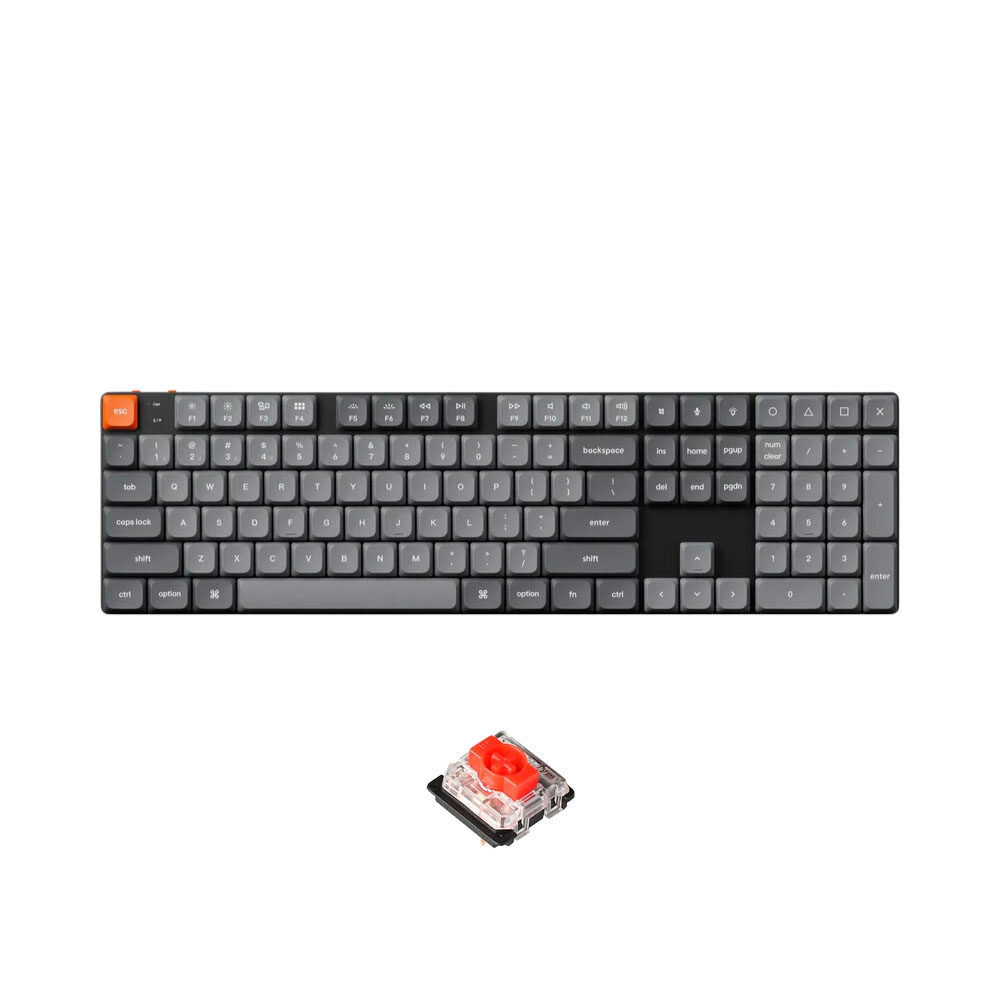 Bàn phím cơ không dây Keychron K5 Max White Led (Gateron Switch)