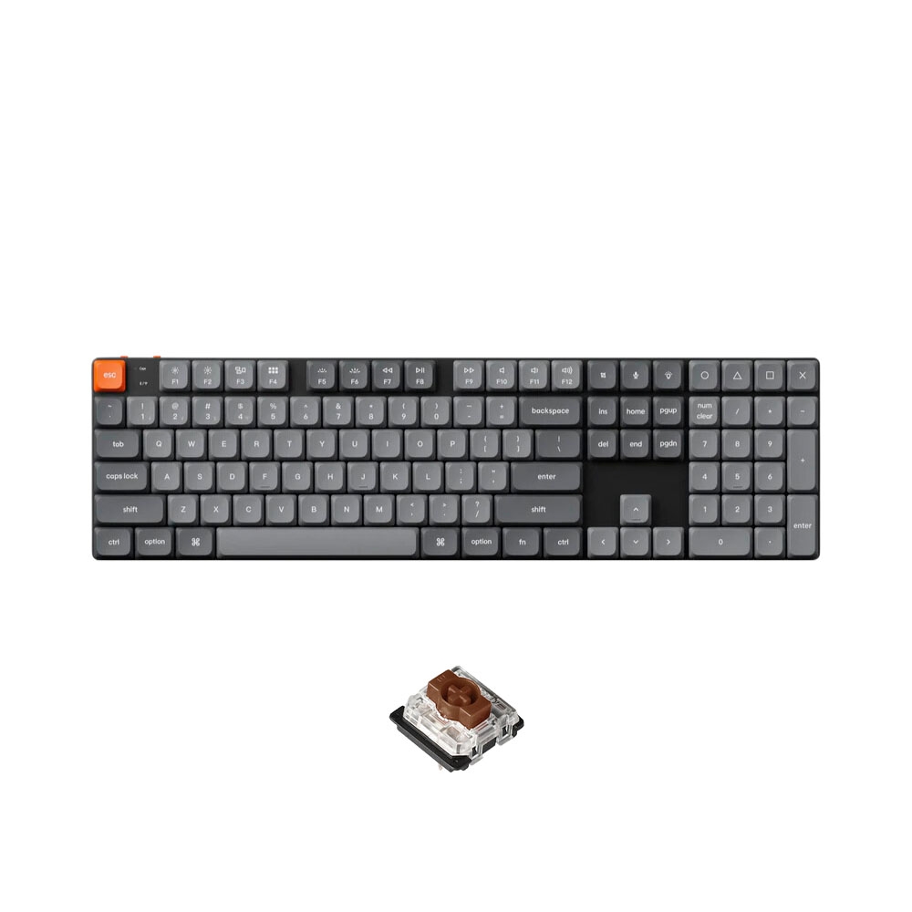 Bàn phím cơ không dây Keychron K5 Max White Led (Gateron Switch)
