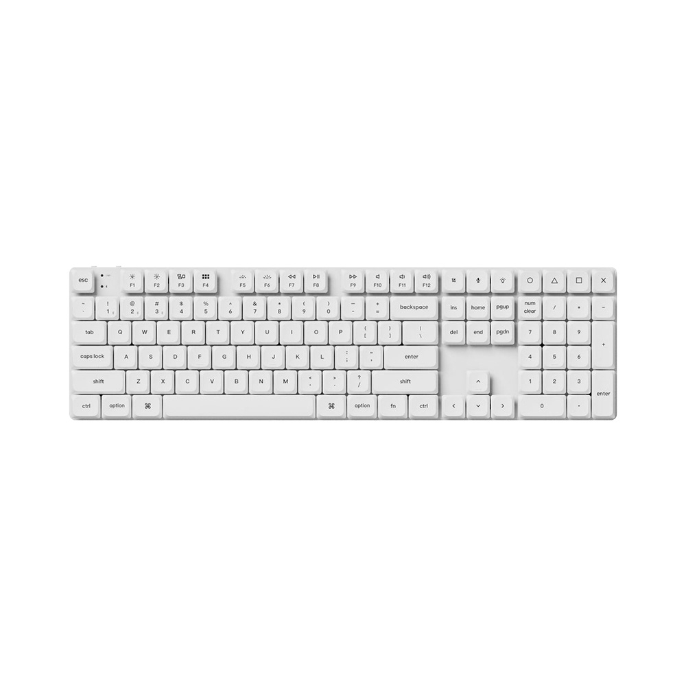 Bàn phím cơ không dây Keychron K5 Pro White Low Profile White Led (Gateron Sw)