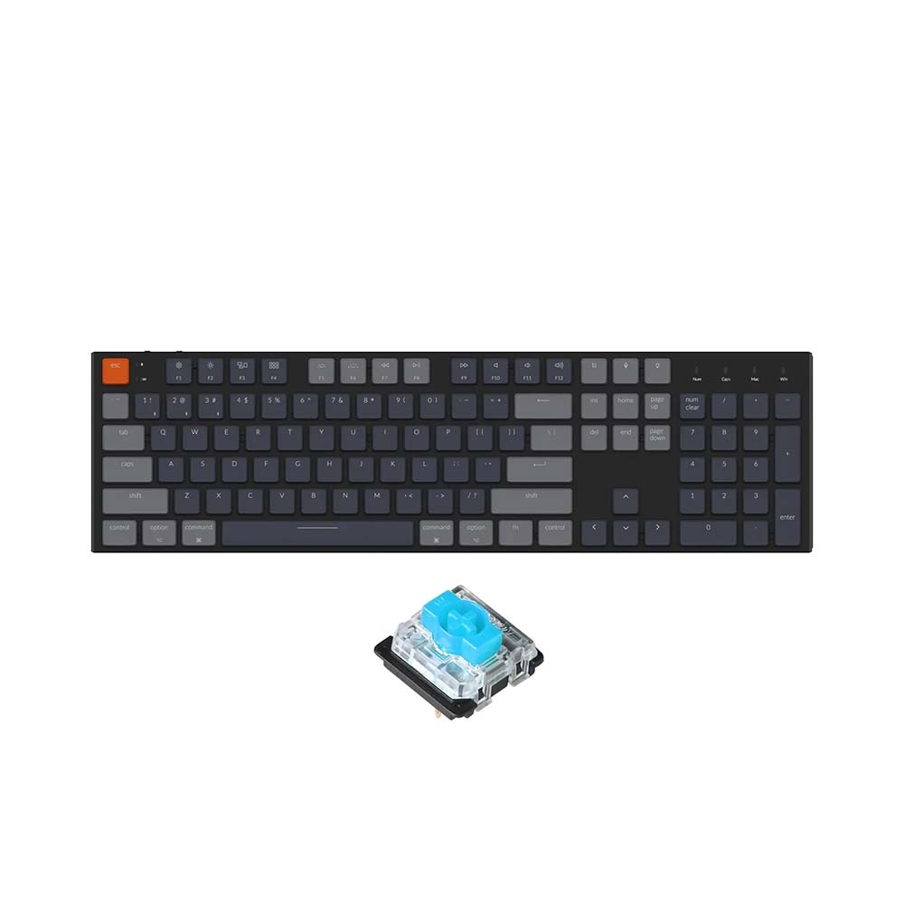 Bàn phím cơ không dây Keychron K5 Ultra Slim Led RGB Gateron Switch Low Profile Red / Blue / Brown