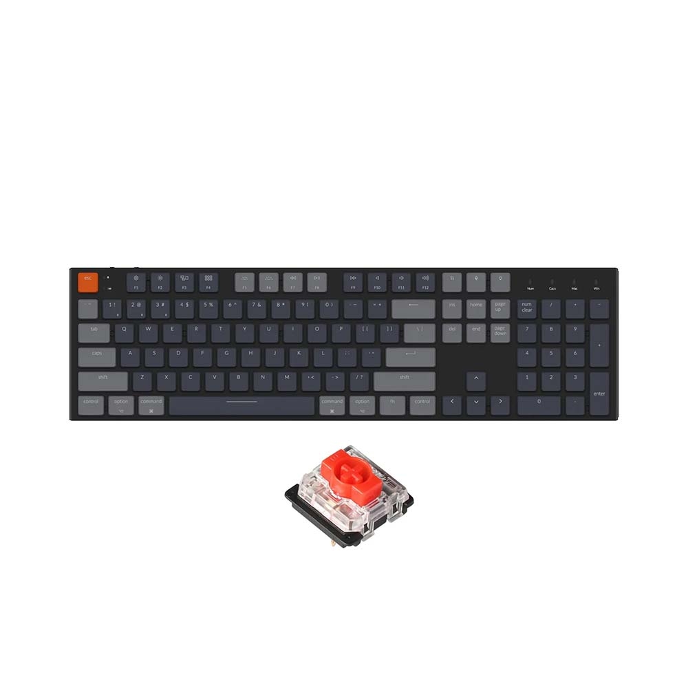 Bàn phím cơ không dây Keychron K5 Ultra Slim Led RGB Gateron Switch Low Profile Red / Blue / Brown