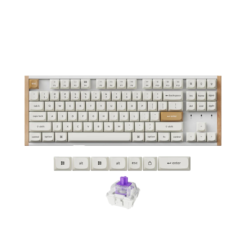 Bàn phím cơ không dây Keychron K8 HE Special Edition RGB Hotswap Aluminum (Magnetic Sw)