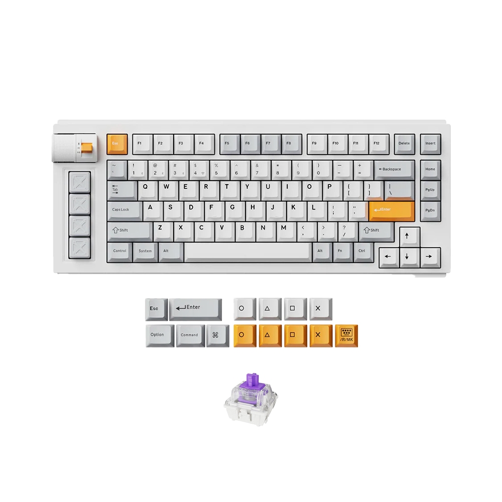 Bàn phím cơ không dây Keychron Lemokey L1 HE Shine Through RGB Hotswap CNC Aluminum (Magnetic Sw)