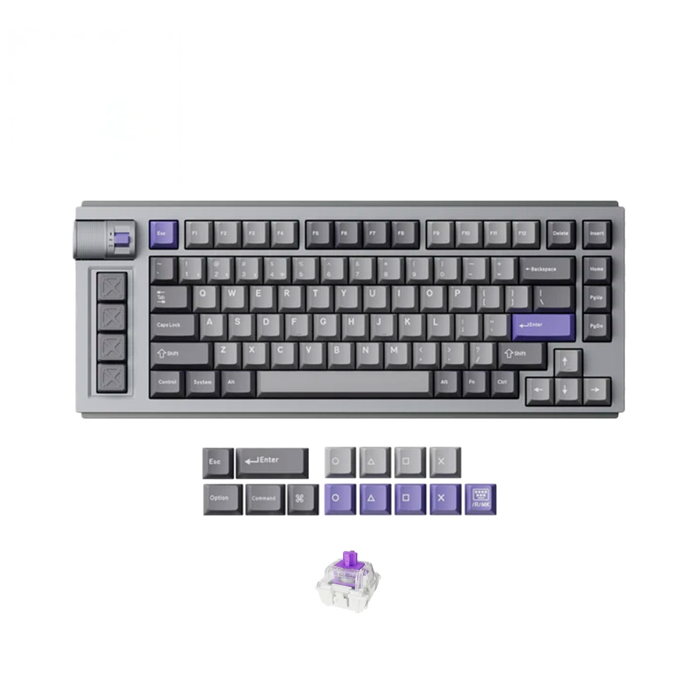 Bàn phím cơ không dây Keychron Lemokey L1 HE Shine Through RGB Hotswap CNC Aluminum (Magnetic Sw)