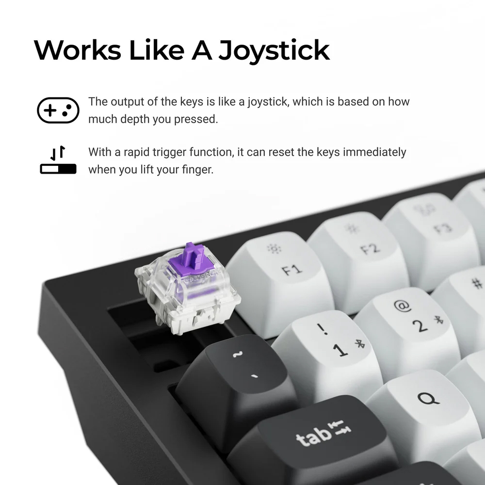 Bàn phím cơ không dây Keychron Q1 HE RGB Hotswap Rapid Trigger (Magnetic Sw)