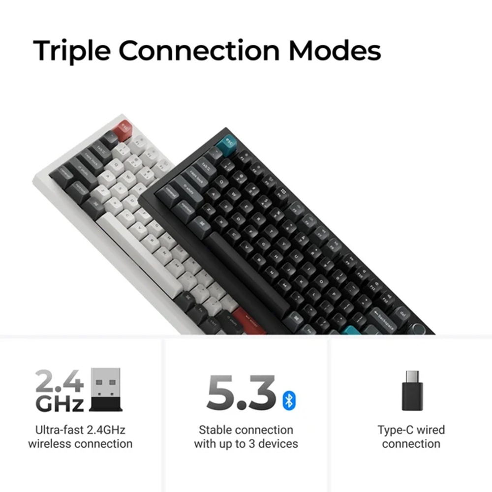 Bàn phím cơ không dây Keychron Q1 Ultra 8K ZMK RGB Hotswap (Keychron SW)