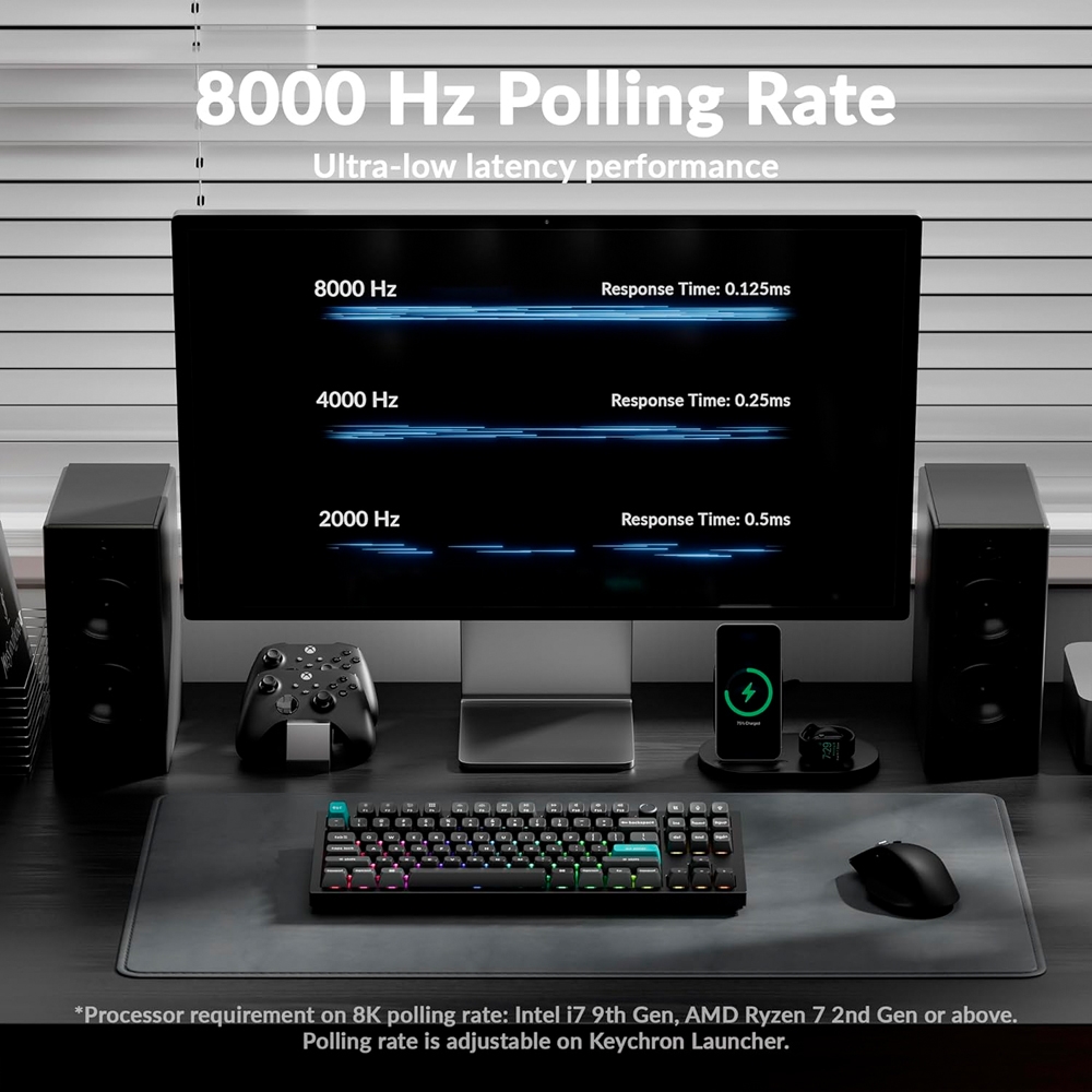 Bàn phím cơ không dây Keychron Q3 Ultra 8K ZMK RGB Hotswap (Keychron SW)