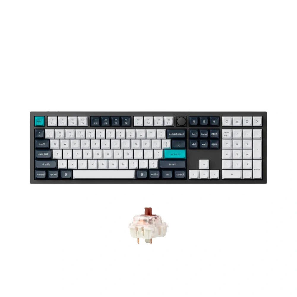 Bàn phím cơ không dây Keychron Q6 Max Carbon Black RGB Knob Hotswap (Gateron Sw)