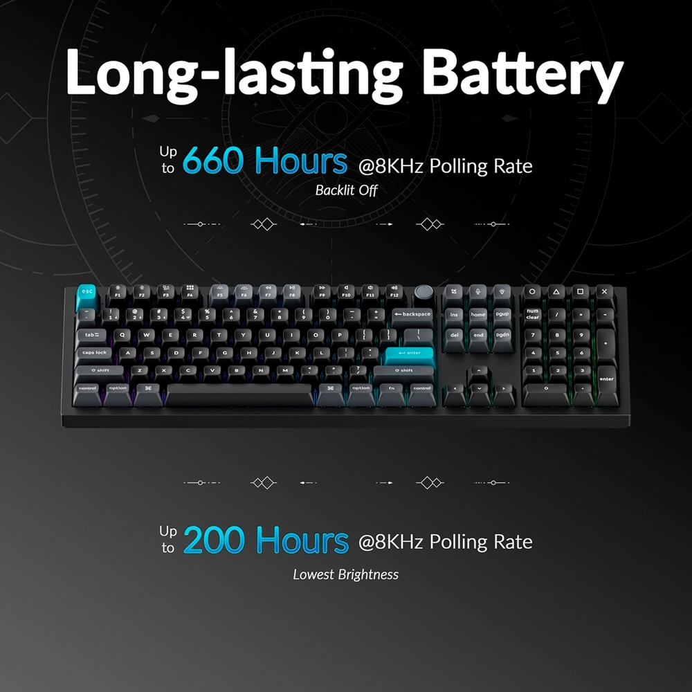 Bàn phím cơ không dây Keychron Q6 Ultra 8K ZMK RGB Hotswap (Keychron SW)