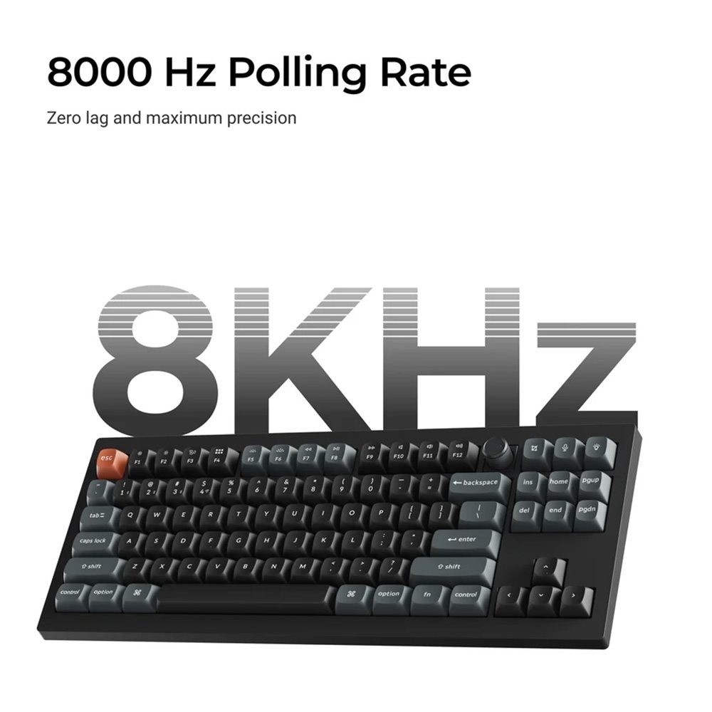 Bàn phím cơ không dây Keychron V3 Ultra 8K ZMK RGB Hotswap (Keychron Sw)
