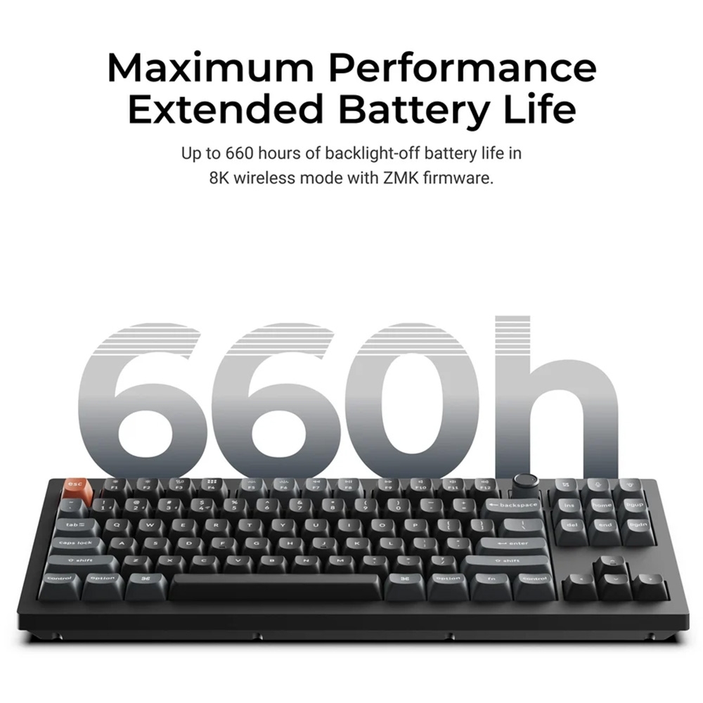 Bàn phím cơ không dây Keychron V3 Ultra 8K ZMK RGB Hotswap (Keychron Sw)