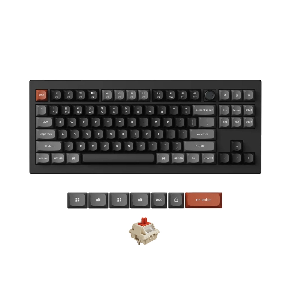 Bàn phím cơ không dây Keychron V3 Ultra 8K ZMK RGB Hotswap (Keychron Sw)