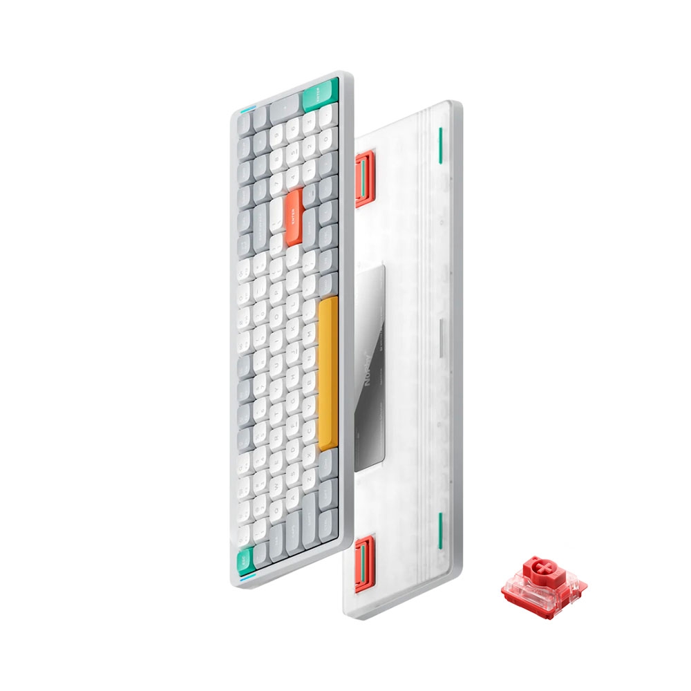 Bàn phím cơ không dây Nuphy Air96 V2 Ionic White RGB Hotswap (Nuphy Sw)