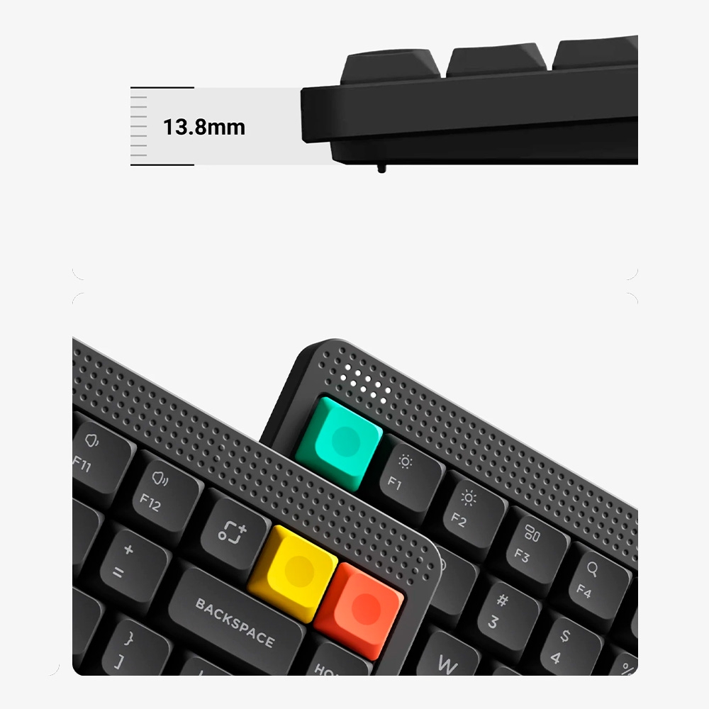 Bàn phím cơ không dây NuPhy Node75 Low Profile RGB Hotswap (Nuphy Sw)