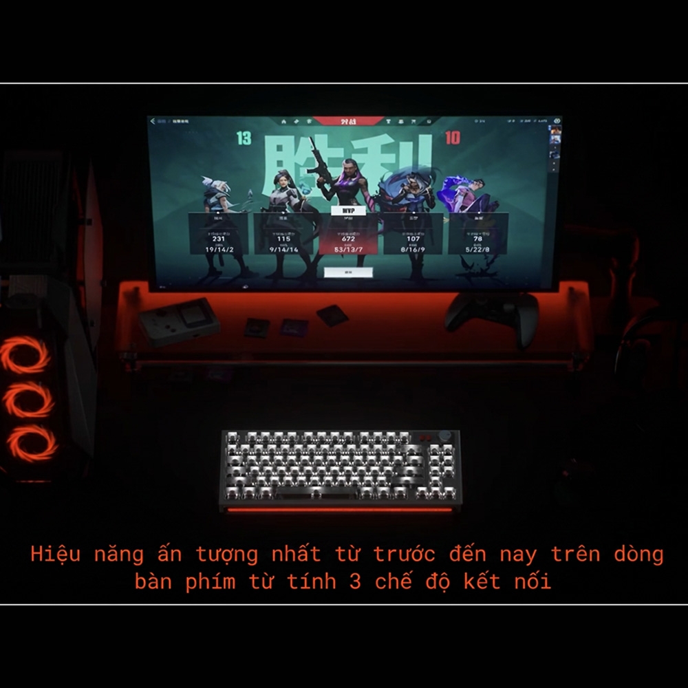 Bàn phím cơ không dây NuPhy WH80 HE RGB Hotswap 8K Rapid Trigger (Magnetic Sw)