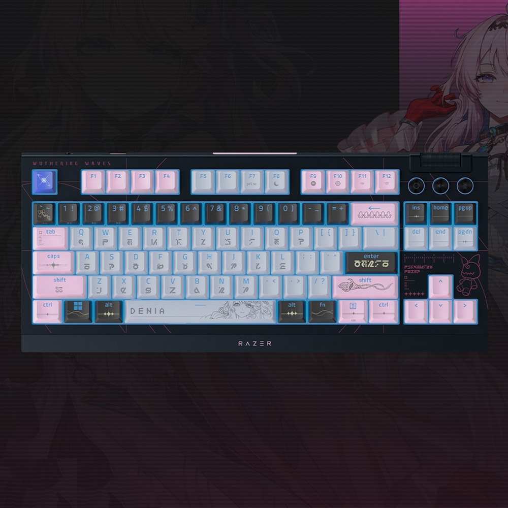 Bàn phím cơ không dây Razer BlackWidow V4 Tenkeyless HyperSpeed Wuthering Waves Edition RGB Hotswap (Razer Sw)