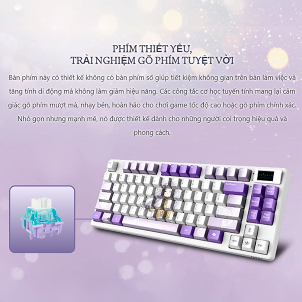 Bàn phím cơ không dây TKL MSI FORGE TKL WIRELESS FRIEREN EDITION