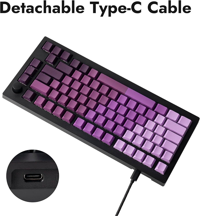 Bàn phím cơ Lemokey X4 Purple Backlight (Keychron Sw)